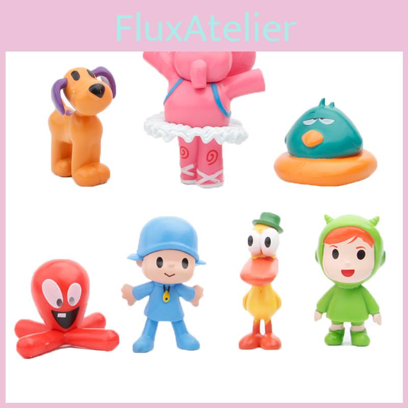 Adorable 7pcs Pocoyo Action Figures Zinkia Miniatures Perfect For Cake Decoration