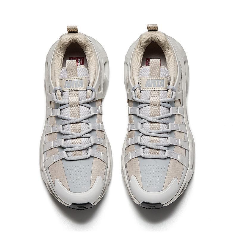 Anta Light Trace Casual Shoes Men Sneaker Fog-Gray 112618802-4