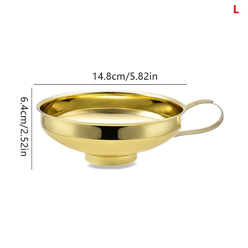 1/2 Pcs Stainless Steel Wide Mouth Funnel Kitchen And Household Large Diameter Funnel Multifunctional Jam Canning Funnel