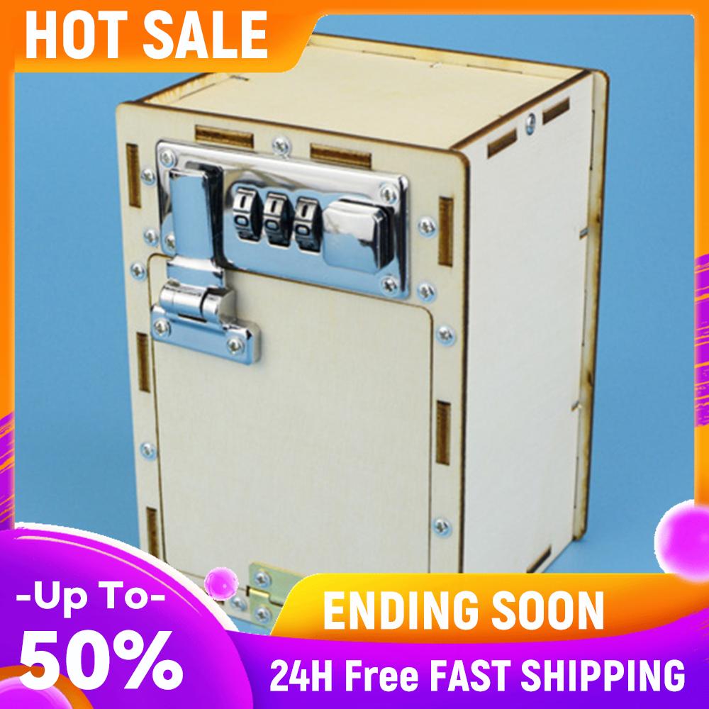 Wooden Model Toys Mechanical Password Box Set DIY Educational Toys for Children China Mainland