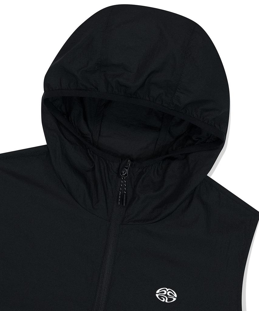 Mahagrid Eclipse Nylon Hood Vest Black(Mg2Fsmb966A)