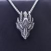 Nordic Celtic Viking Soaring Eagle Stainless Steel Men's Pendant Necklace