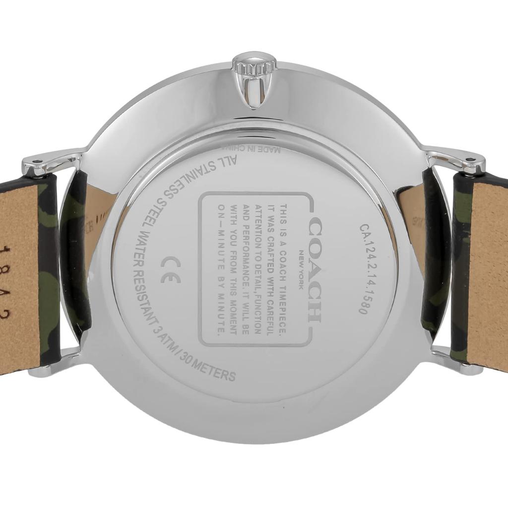 [Coach] Watch CHARLES Black Dial Stainless Steel Quartz 41MM Watch 14602154 Men's [Item]