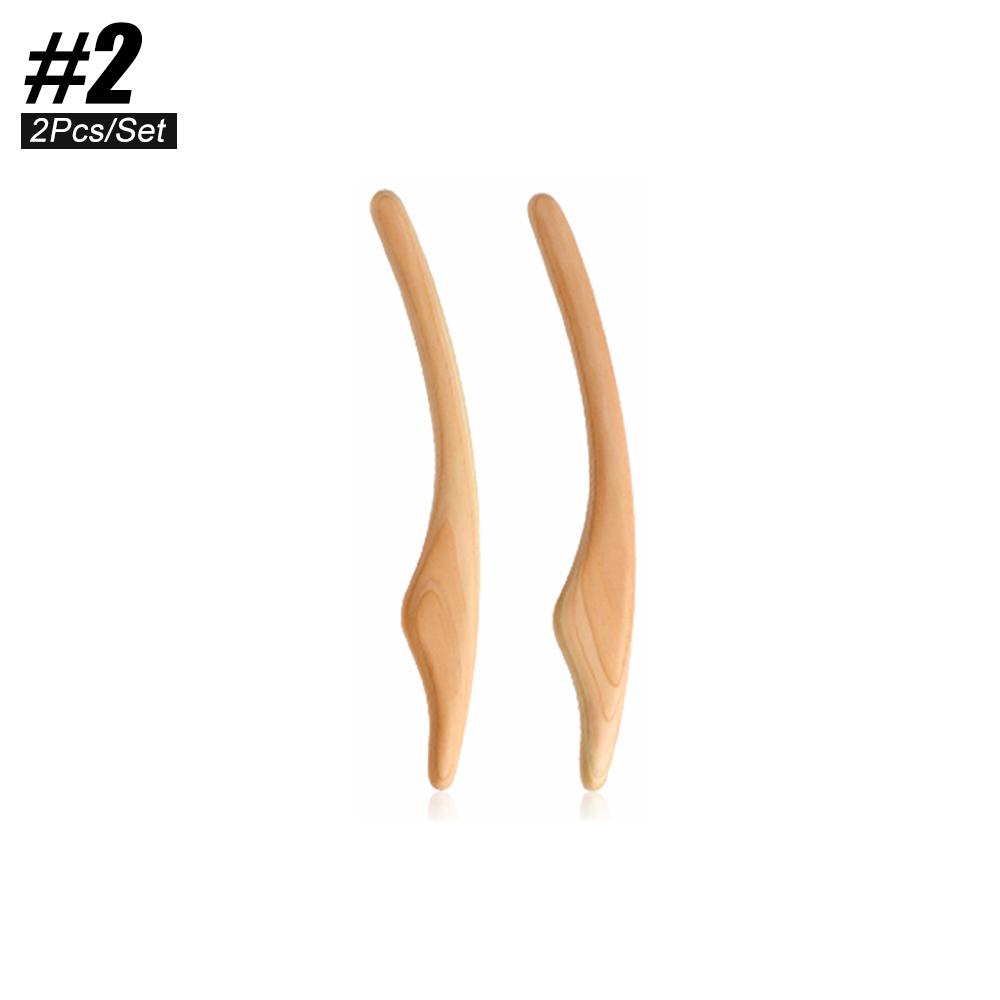 1Set Multifunctional Back Scraper Wood Massager Massage Scraping Stick Scraper Fat Burner Back Shoulder Massage Slimming Guasha