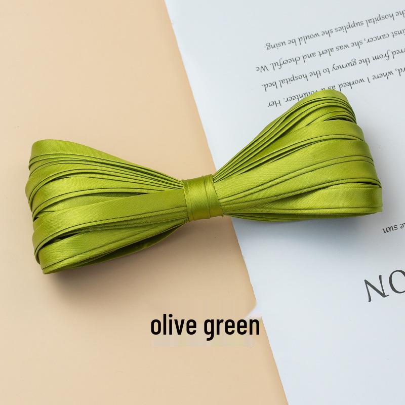 Hengmeihe Cheongsam 1cm Piping Trim: Four-Fold Non-Iron Imitation Silk Hemming Ribbon