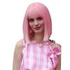 Ευρωπαϊκές Και Αμερικανικές Περούκες Γυναικείες Ροζ Αφέλειες Τσι Μπομπ Κοντά Ίσια Μαλλιά Μεταξωτός Μηχανισμός Υψηλής Θερμοκρασίας Κοντή Περούκα