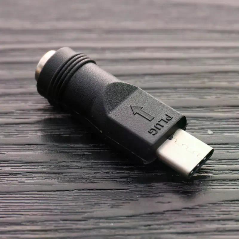 Hot Sale 1PC DC Power Adapter Converter 5.5x2.1mm Female Jack to USB Type C Male Connector