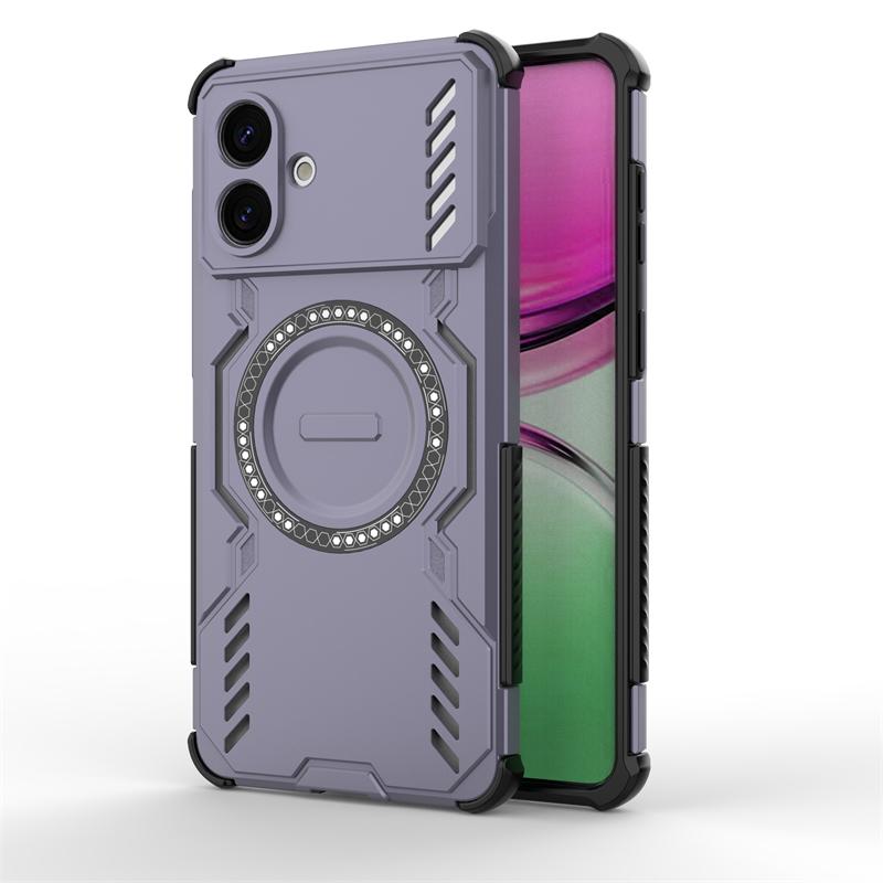 For Samsung Galaxy S26 Plus Case Samsung S26 Plus Armor PC Magnetic Adsorption Wireless Charge Cover For Samsung S26 Plus Case