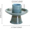 1pc Ceramic Candlestick & Incense Holder Morandi Color Perfect for Sage Palo Santo Stick Ramadan Decoration (Without Incense)