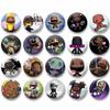 Funny LBP Sackboy Enamel Pins Creative Cartoon Figure Badges Handmade Round Brooches On Backpack Clothes Hat Decor Jewelry Gifts