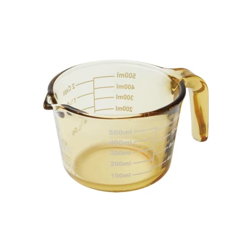 PEARL METAL VISIONS Measuring Cup, 500ml, Heat-Resistant Glass, Oven, Microwave, Dishwasher, and Freezer Safe, CP-8818
