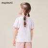 MQDMINI Girls' Bubble Sleeve Short Sleeve T-shirt