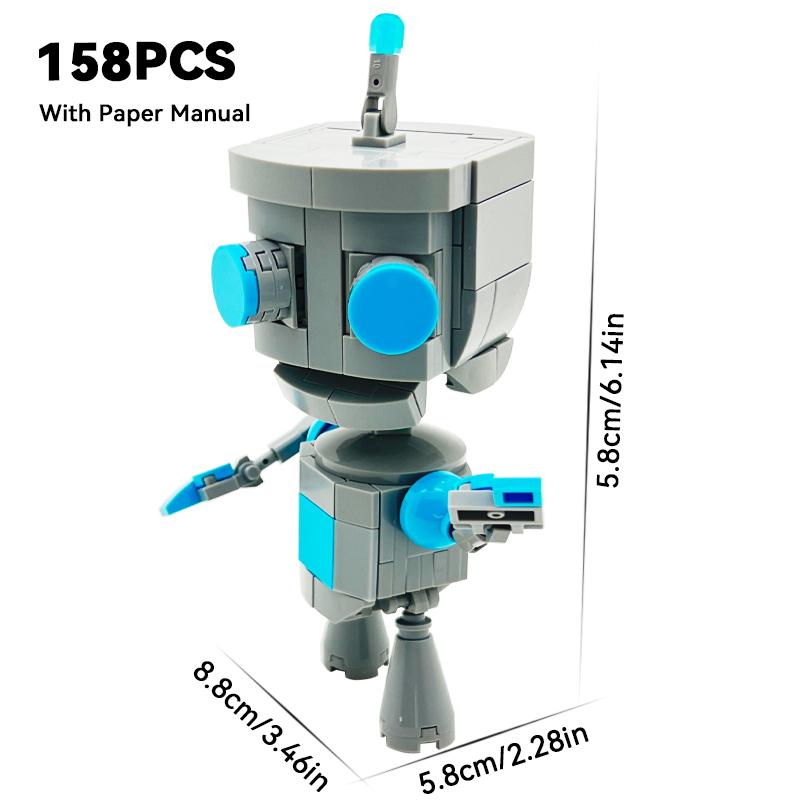 Alien Robot Dog Creative Model Building Blocks Kit Toys Collection Ornaments for Enthusiasts & Children Christmas Birthday Gift