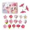 24Pcs Flower Head Push Pins Cork Notice Board Pushpin Decorative Thumb Tacks Map Pins for Displaying Picture Note