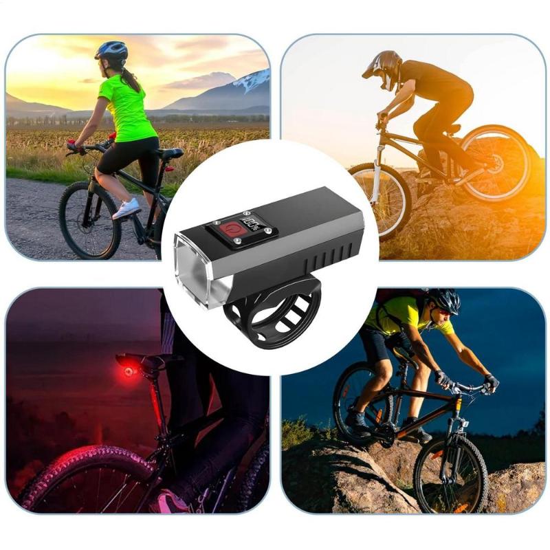 Bicycle Headlight Usb Rechargeable Cycling Safety Front Lamp Waterproof High Brightness Bike Flashlight For Night Riding Lamp