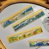 1 Pack Retro Painting Metal Hollow Bookmark Creative Hot Stamping Ruler Bookmark Best Gift Writing Materials Supplies for Writer Frie Practical Use