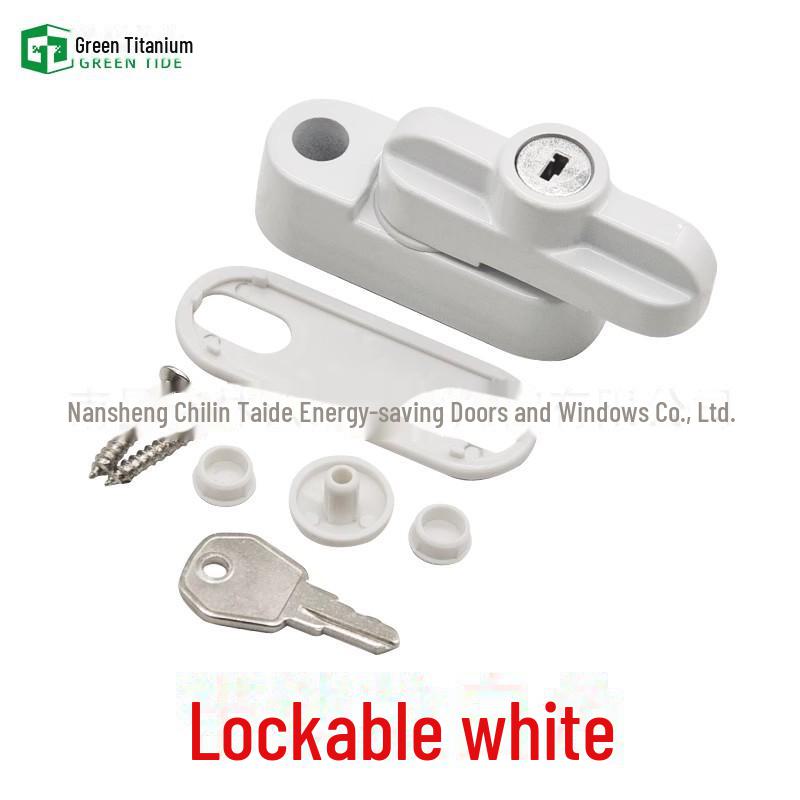 T-Type Lock Sliding Window Handle: Anti-Theft Casement Lock for Plastic and Steel Windows
