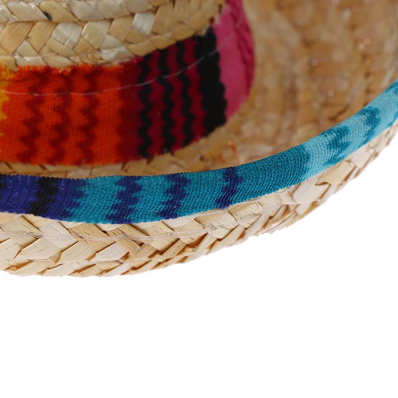 Pălărie de paie pentru câini Mini Pet Sombrero Pălărie de soare pentru pisici Pălărie de paie pentru petrecere pe plajă Pălărie pentru câini