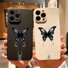 Black Butterfly Silicone Phone Case for IPhone 14 15 16 Plus for IPhone13 14 15 12 11 16 Pro Max 12Mini XS Max TPU Protect Cover