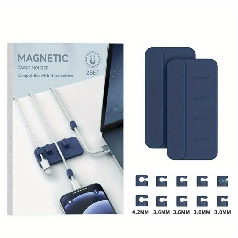 Magnetický organizér drátu myši pro stolní počítač Chránič spony kabelu Navíječ kabelu Zástrčka řádku Samolepící Pevný držák USB nabíjecí linky