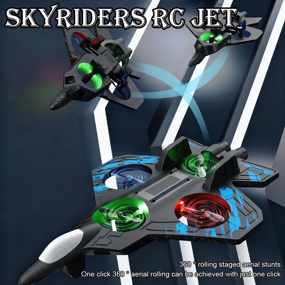 Remote Control Fighter Kids Flying Helicopter RC Hobby Jet Plane 2.4G Stunt Foam Fighter Airplane Toy Drone With Light