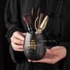 Black Sandalwood Tea Ceremony, Six Gentlemen Complete List of Kung Fu Teaset Accessories Tea Making Tools Tea Needle