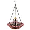 Cascading Hanging Bird Bath Fountain Solar Hanging Bird Feeder With Waterfall Effect For Backyard And Garden