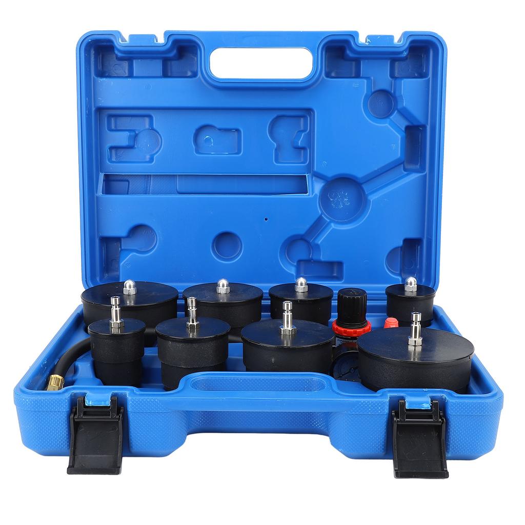 9 Pcs Turbo System Leakage Tester Turbocharger Air Pressure Guage Intercoolers Radiators Hose Leaks Test with 35mm To