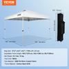 VEVOR Pop Up Canopy Party Tent 304.8 x 304.8 cm with Portable Bag for Camping White
