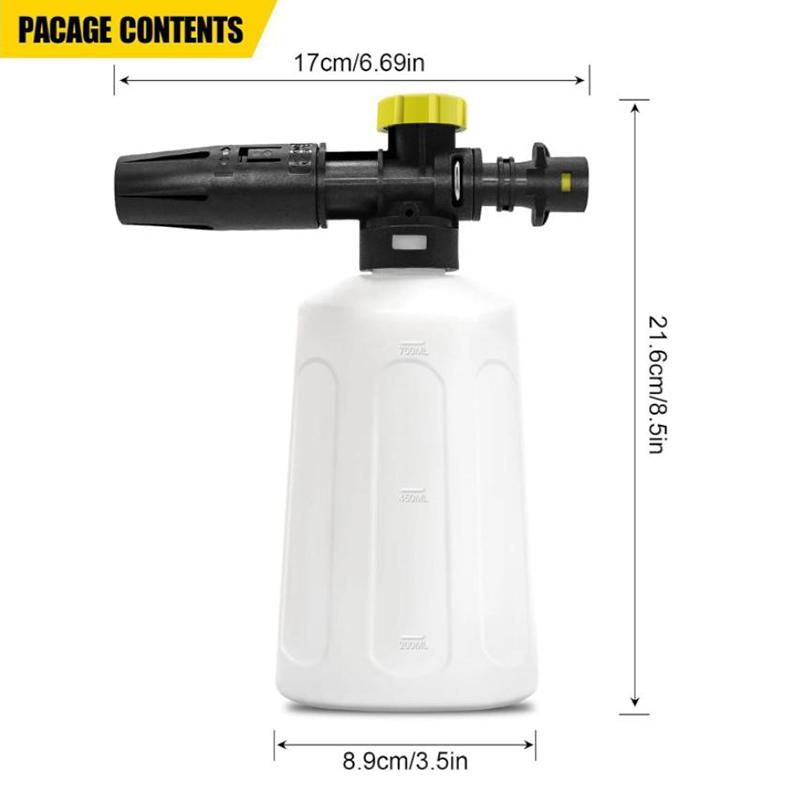 Pěnový generátor na autošampon pro vysokotlaké čističe K2 K3 K4 K5 K6 K7 750 ml Pěnová pistole