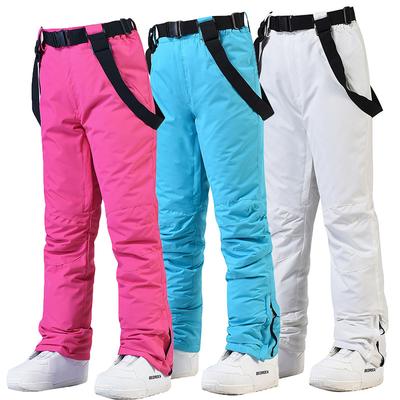 Men Women Winter Outdoor Ski Pants Windproof Waterproof Warm Breathable Snowboarding Pants Snow Sports Bibs Pants