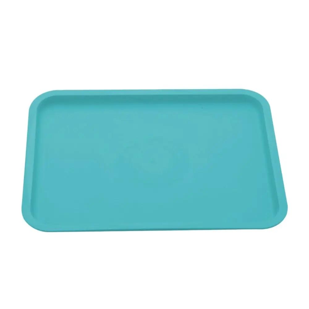 Nordic Rectangular Pallet Plastic Multiple Colors Tray Dessert Pallet Kitchen Supplies