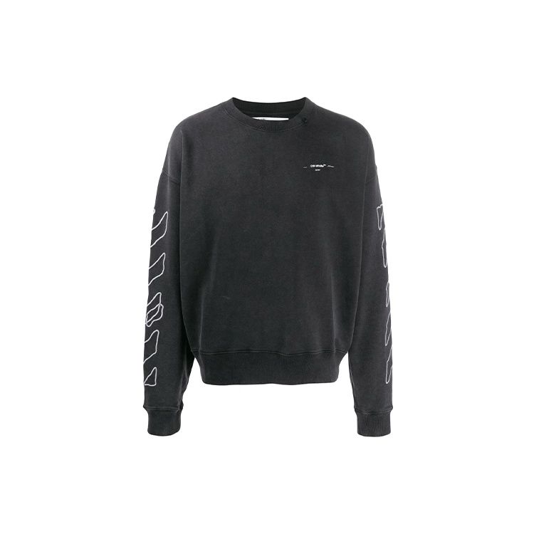 

Off-White Абстрактные стрелки на свитшоте, черный / белый, мужские топы OMBA035F19E300111001 S