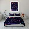Black Cat Mystic Decor Set Soft Comfortable Duvet Cover Bedding Set Included 1*Duvet Cover & 2*Pillowcases, Gift