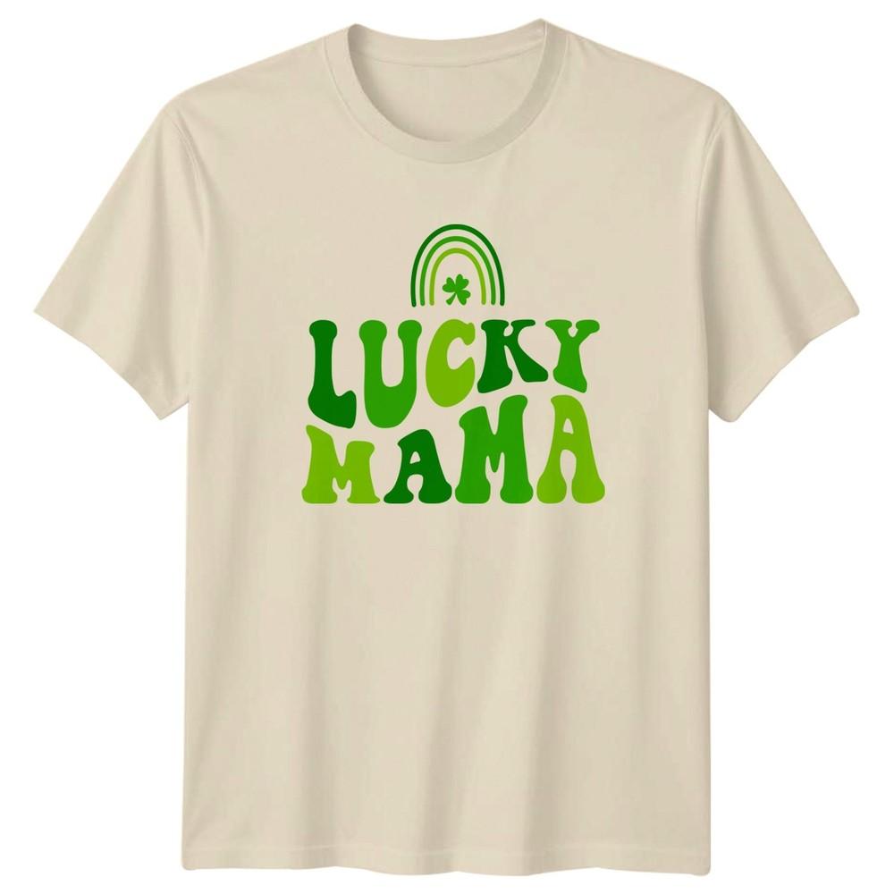 Lucky Mama Unisexs TShirt St Patricks Day Holiday St Patricks Day Gift For Her