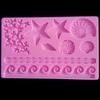 Large Size Sea Life Shell Shape Fondant Mold Silicone Mold Cake Mold DIY Cake Decorating Tools Bakeware Baking Molds