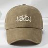 Spring and Summer Baseball Caps Men's and Women's Printed Soft Top Ins Versatile Washed Old Sunshade Cap Batch