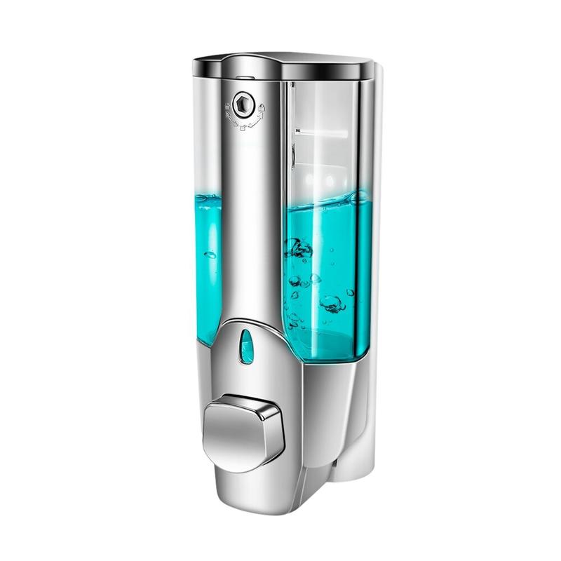 350ml Soap Dispenser Fashionable Soap Dispenser Wall Soap Dispenser Soap Dispenser Under Shower With Lock For Bathroom Bathroom Kitchen | Liquid Soap