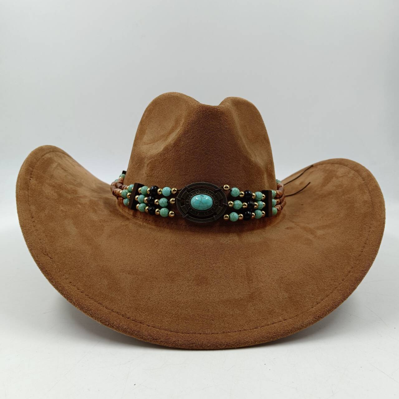 

Suede Western Cowboy Hat Men and Women Retro Gentleman Cowboy Hat New Accessories Straw Hat Hombre Suede Big Brim Hat M56-58CM