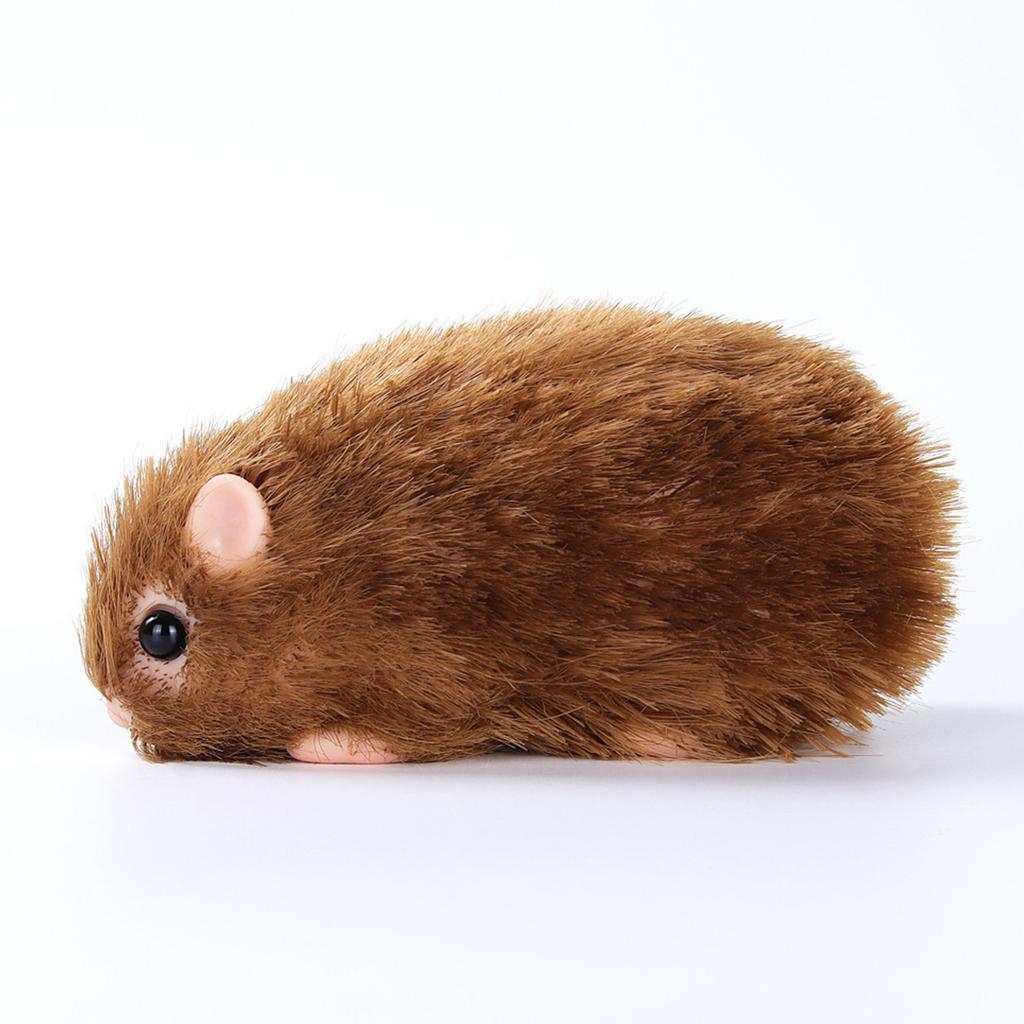 Silicone Hamster Model Toy Collectable Figurine Realistic Animal Doll Office Display Model Toy Hamster Reborns Kids Gift