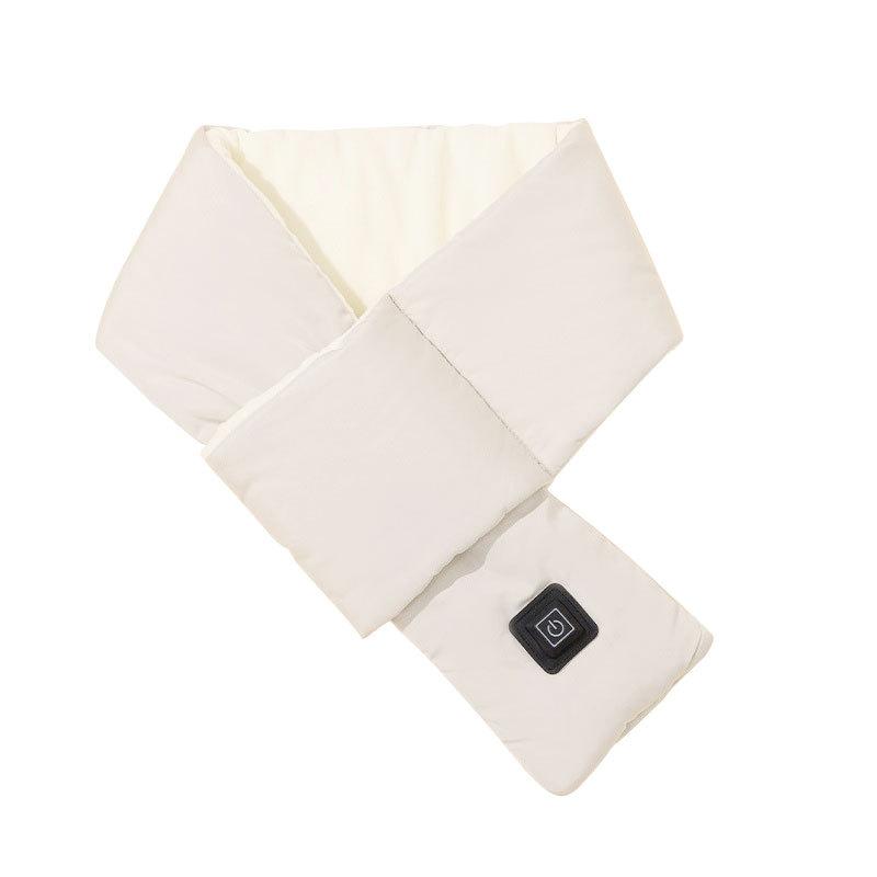Korean Style Warm Scarf Winter Women's High-end Fashion Thick Solid Color Long European American Cross-border Down