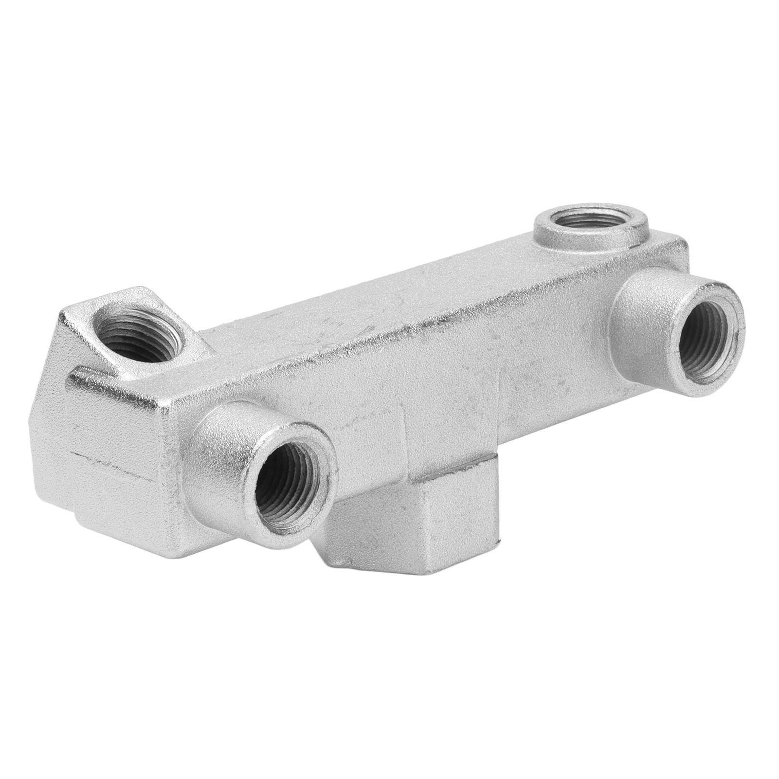 

6 Way Connector Block Air Compressor Threaded Mainfold Distribution Fitting G14 G12