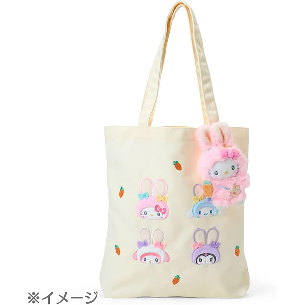 Sanrio Rabbit Ears Tote Bag A4 Size Suitable for Ages 3 and Up Sanrio Characters