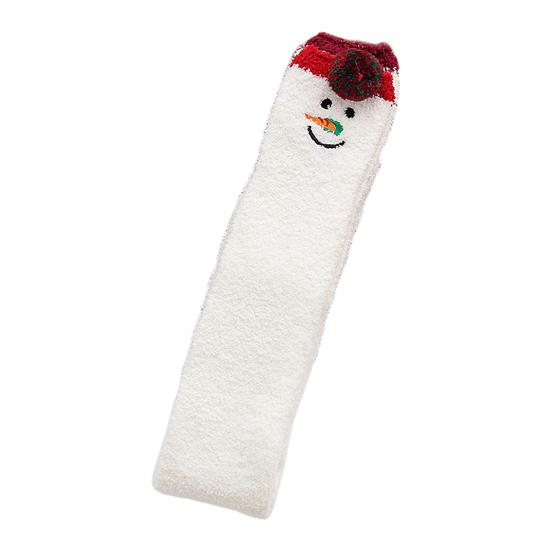 Christmas Thigh High Fuzzy Socks for Women Cute Cartoon Over The Knee Socks Winter Long Leg Warm Fluffy Stockings