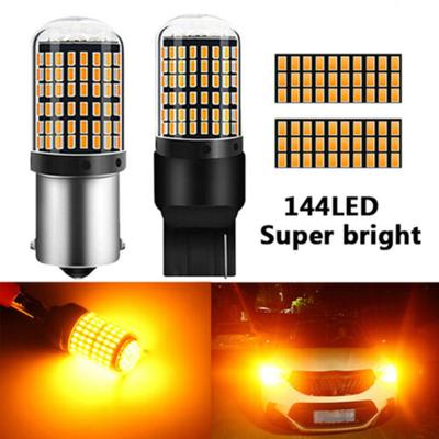 Car Turn Signal Light Stop Lamp Waterproof IP65 Indicator Light 2pcs 1156 3014 144smd 1157 T20