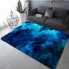 Blue Abstract Liquid Art Carpet Various Styles With Galaxy Smoke Energy Swirl Patterns Non Slip Rug For Living Room Decor