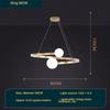 Nordic Creative Simple Ring Chandelier Red Bean Bubble Lamp for Living Room Bedroom Pendant Light LED Indoor Lighting Decor