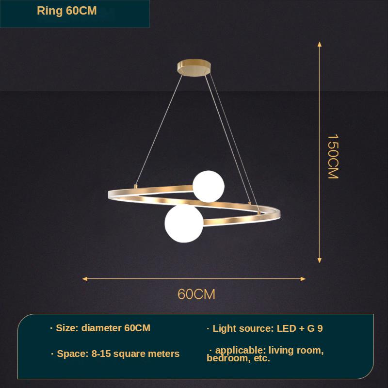 

Nordic Creative Simple Ring Chandelier Red Bean Bubble Lamp for Living Room Bedroom Pendant Light LED Indoor Lighting Decor