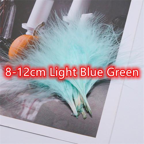 8-12cm Colored Plumas Natural Turkey Marabou Feather Fluffy Plume Wedding Dress Party DIY Decorations Handicraft Accessories