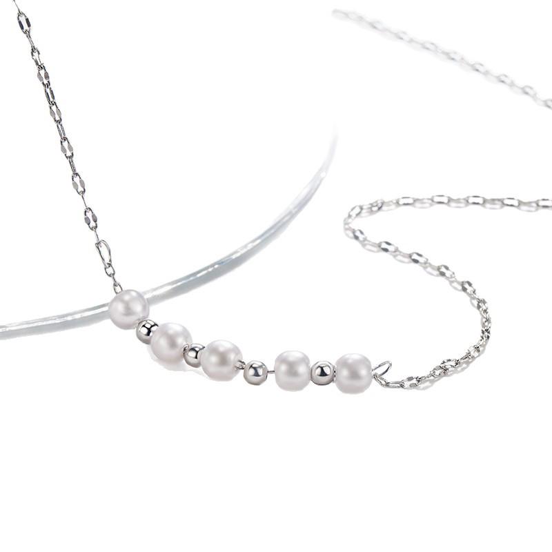2022 Modern Japanese-Korean Style Pearl Necklace: Elegant Fashionable Jewelry for Women